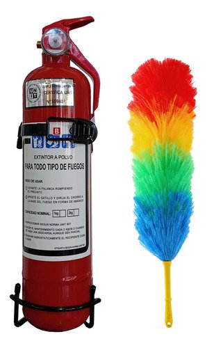 Extintor Bomberito 1 Kg Con Soporte Para Auto Camioneta