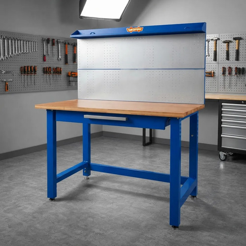 Mesa Trabajo Con Cajon + Base De Madera Wadfow Wcs5a03 - Imagen 3