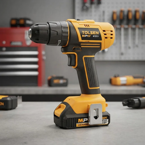 Taladro 10mm 20v 1bat. Y Cargador Tolsen - Imagen 2