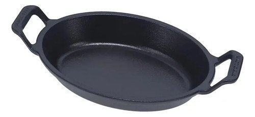 Sarten Cazuela Hierro Esmaltado Ovalada Con Asas 21x15cm