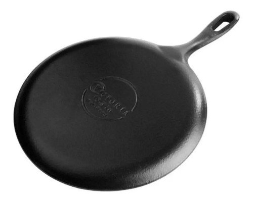 Sarten Comal Hierro Fundido Esmaltado 26.5 Cm Victoria Color Negro - Imagen 2