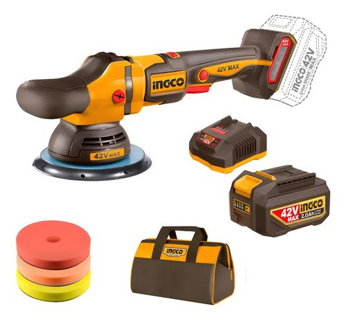 Lustra Pulidora42v Brushless + Bolso 150mm Ingco Apli42151