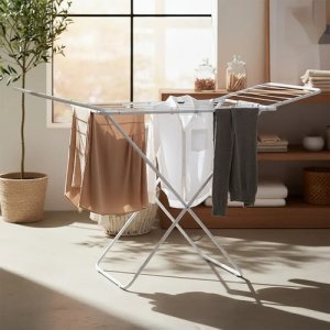 Tender Tendedero De Pie Acero 12 Mtrs Plegable Mor