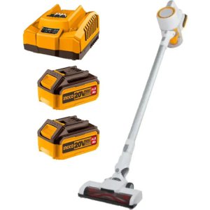 Aspiradora Inalambrica Ingco 20v + 2 Baterías + Cargador