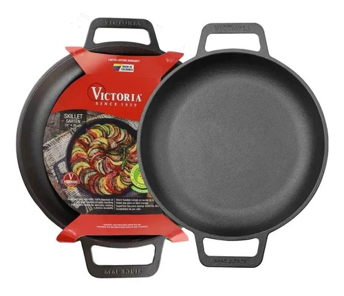 Sartén Hierro Esmaltado 25cm C/asas Ref.30896 Victoria
