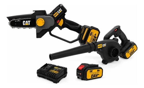Sopladora + Minimotosierra Cat 18v + 2 Batería Y Cargador