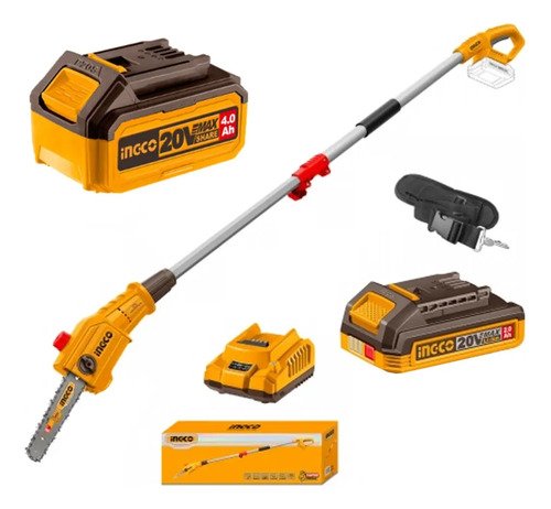 Mini Motosierra De Altura 2mets + Baterias 2ah Y 4ah Autolub