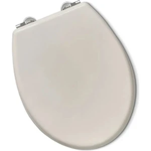 Tapa Inodoro Water Madera Laqueada Hueso Asiento Baño 25017