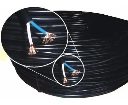 Cable Bajo Goma 2x4 Mm Negro - Rollo De 100 Metros - Tyt - Imagen 2