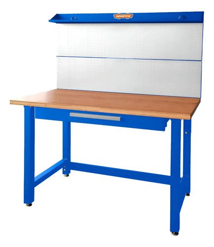 Mesa Trabajo Con Cajon + Base De Madera Wadfow Wcs5a03