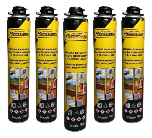 Espuma De Poliuretano Kit X6 750ml - Pennsylvania