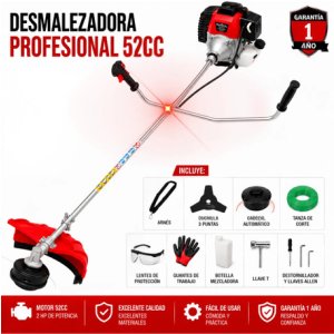 Desmalezadora A Nafta Cortadadora Pasto Cesped 52cc Bordea