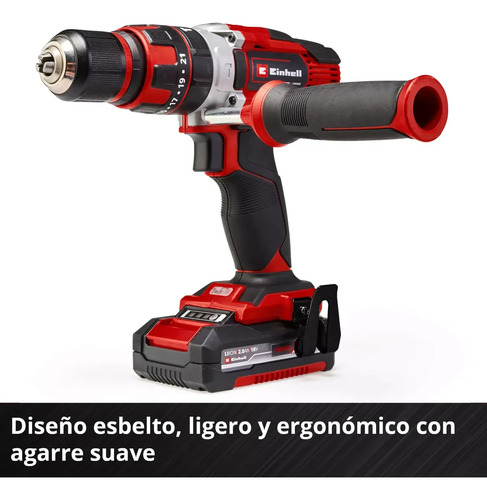 Taladro percutor atornillador inalámbrico de 13mm Einhell TE-CD 18/48 Li-i Solo + accesorio - Imagen 5