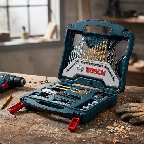 Juego De Mechas Y Puntas + Trincheta / Madera/metal Bosch