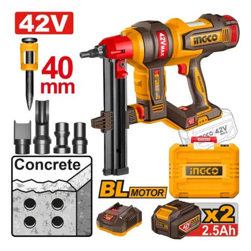 Combo Ingco 42v Max 5 Herramientas A Bateria Taladro Siera - Imagen 2