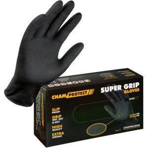 Caja 80 Guantes Nitrilo Para Solventes Chamaleon Supergrip