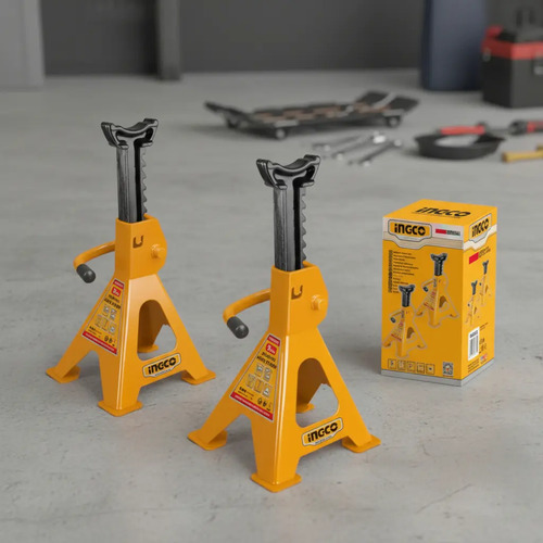 Set X2 Soporte Caballete Gato Hidraulico 3ton Ingco Hjs0301 - Imagen 2