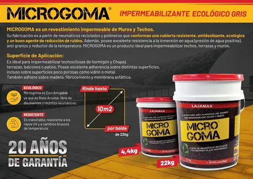 Impermeabilizante/Membrana poliuretanica Microgoma Techos y Terrazas - Imagen 9