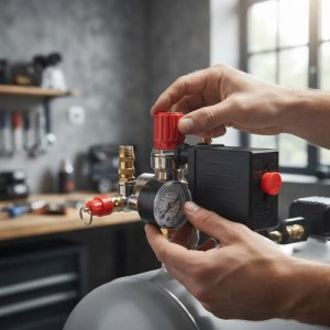 Base T Presostato Regulador Interruptor Compresor C/ Relojes