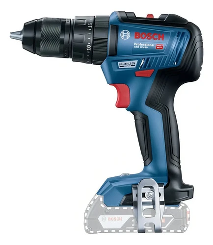 Taladro percutor atornillador inalámbrico de 13mm Bosch GSB 18V-50 18V + 0 baterías de 0mAh con caja de cartón