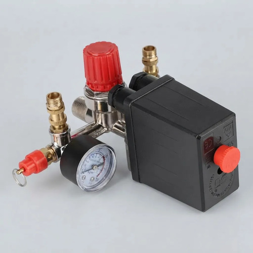 Base T Presostato Regulador Interruptor Compresor C/ Relojes - Imagen 5