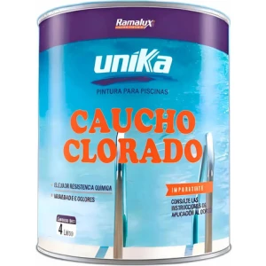 Pintura Para Piscina Caucho Clorado Colores 4 Lts