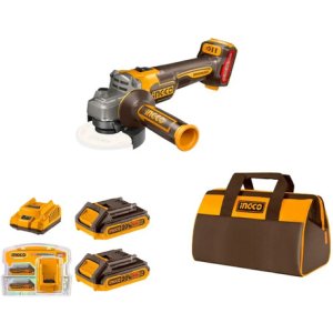 Amoladora 20v Ingco Bateria + Cargador + Bolso