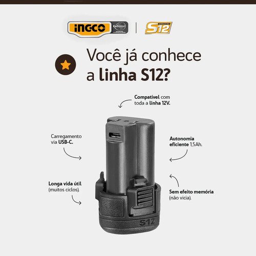 Kit de destornilladores Ingco 148 piezas 12 V P20s 20 nm - Imagen 2