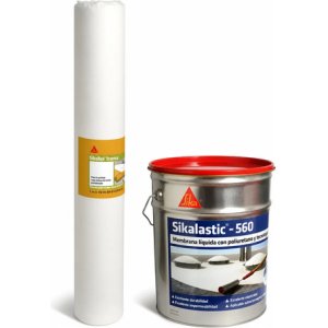 Sikalastic 560 Membrana Liquida Poliuretano + Malla Sikatex