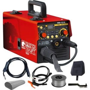 Soldadora Mig Flux 120a 3 En 1 Tig Lift Mma Sin Gas Electrod