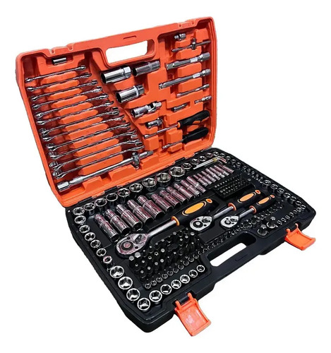 Juego De Dados 216 Completo En Valija Plástica Naranja - Imagen 3