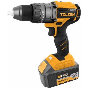 Taladro Impacto 20v S/bat/carg. Sin Carbones Tolsen Negro