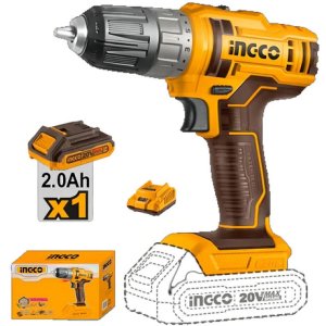 Taladro atornillador inalámbrico de 10mm Ingco CDLI200518 20V con caja de cartón