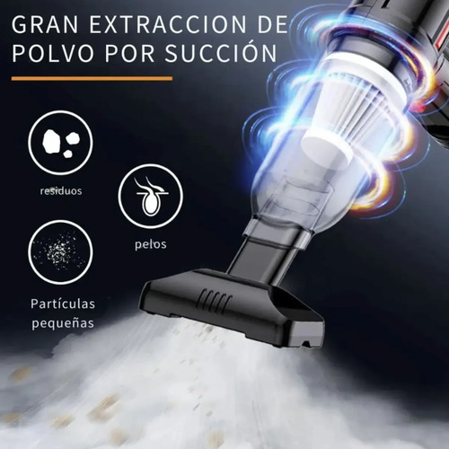 Aspiradora inalámbrica De mano Goldtech Recargable Tech01 1L - Imagen 6
