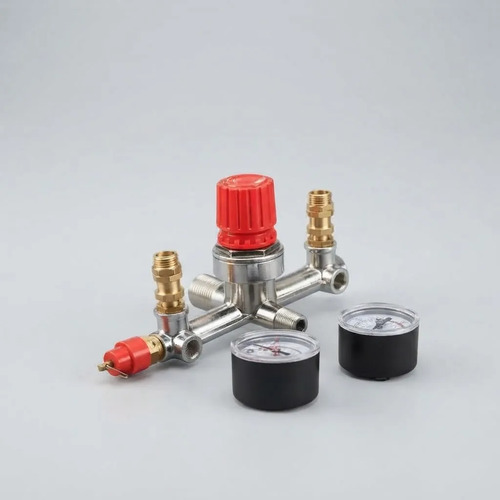 Base T Presostato Regulador Interruptor Compresor C/ Relojes - Imagen 5