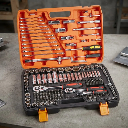 Juego De Dados 216 Completo En Valija Plástica Naranja - Imagen 6