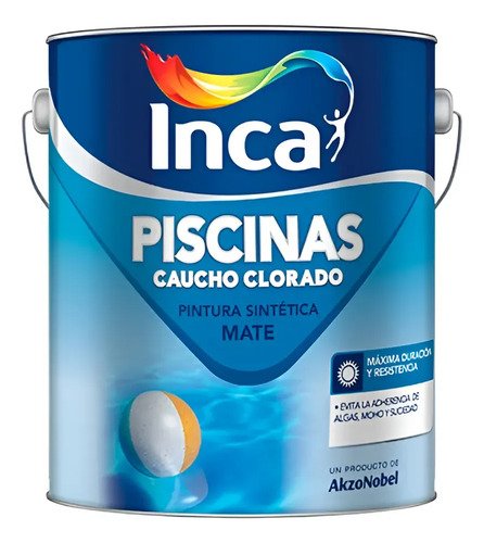 Pintura Para Piscinas Caucho Clorado 20 Lt Inca