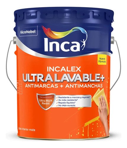 Inca Ultralavable Pintura Látex
