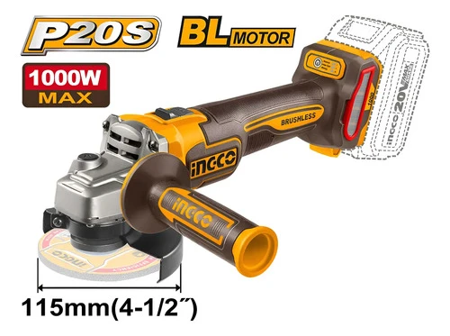 Amoladora Angular 115mm A Bateria P20s 20v Brushless - Imagen 10