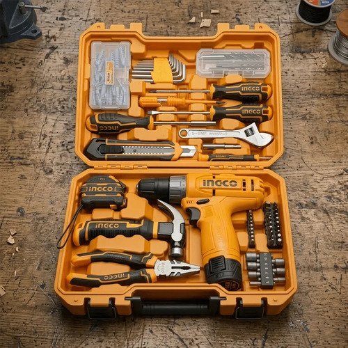 Kit de destornilladores Ingco 148 piezas 12 V P20s 20 nm - Imagen 5