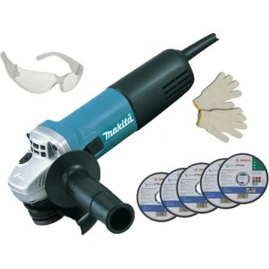 Miniamoladora angular Makita Makita 9557HNG 9557HNG + accesorio
