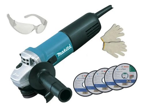 Miniamoladora angular Makita Makita 9557HNG 9557HNG + accesorio