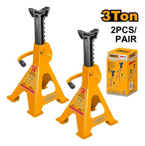Set X2 Soporte Caballete Gato Hidraulico 3ton Ingco Hjs0301
