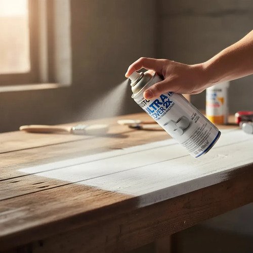 Rust-oleum Ultra Cover 2x Aerosol Blanco Brillante 340ml - Imagen 6