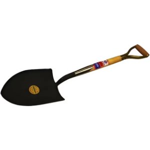 Pala Tipo Corazón Gherardi Mango Madera 1.03 M Jardinería Construcción Negro