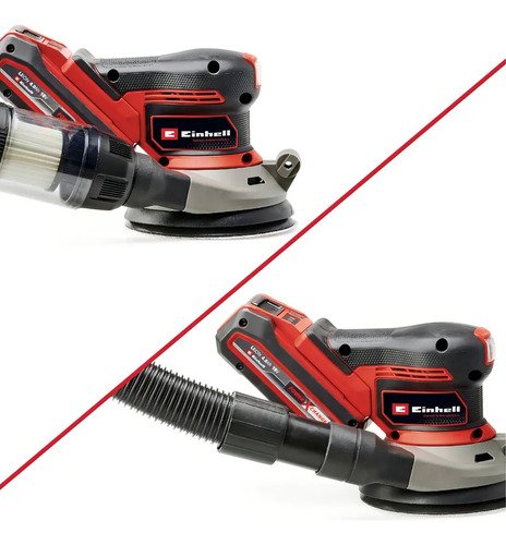 Lijadora Excentrica Belcro 125mm + Lijas Einhell 50hz Rojo 50 Hz - Imagen 5
