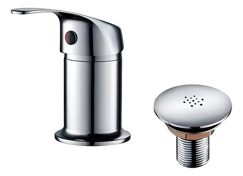 Griferia De Baño Monocomando Bidet Con Transferencia Gris
