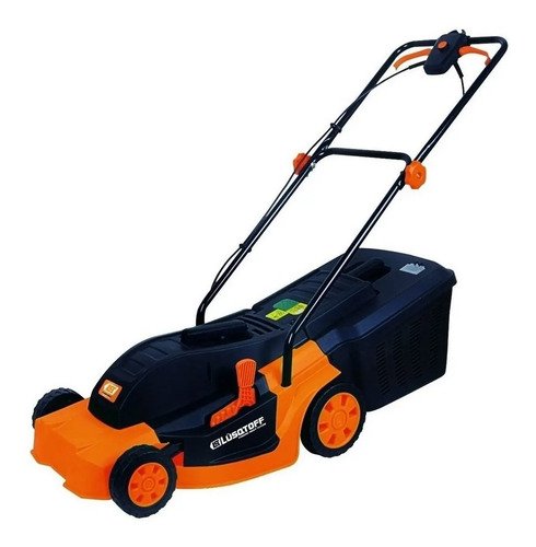 Cortadora De Pasto Eléctrica Lüsqtoff Lco-1640b Con Bolsa Recolectora 1.6 Kw Naranja
