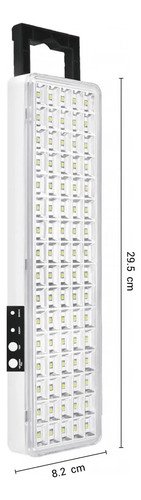 Pack X 3 Luminaria Emergencia 80 Smd - Calidad Unilux Blanco - Imagen 3