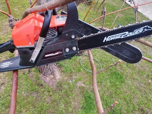 Motosierra A Nafta Horse Power Hobby 52cc M5 5220 2.7hp Crema - Imagen 2